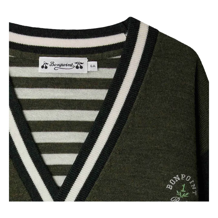 Chaqueta de lana Julian | Verde Kaki- Imagen del producto n°2