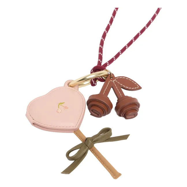 Collar de piel Jaya | Rosa