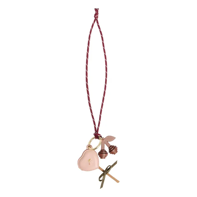 Collar de piel Jaya | Rosa