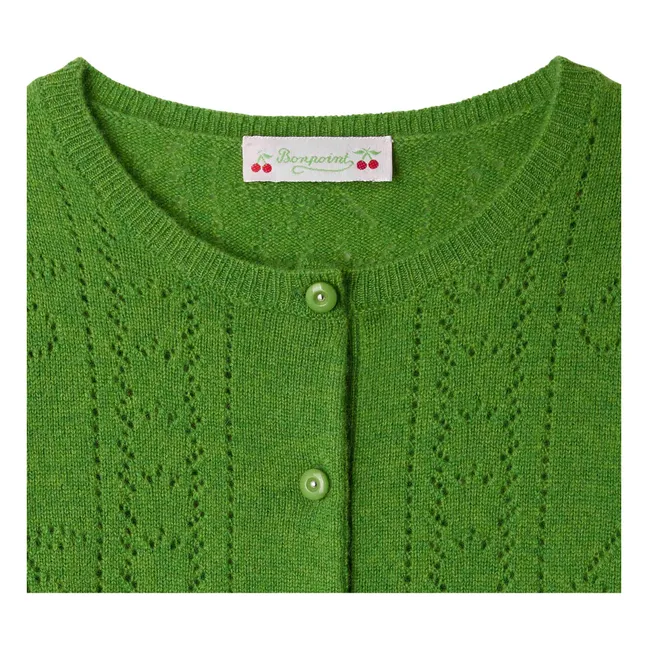 Gilet Josiane Cachemire | Vert
