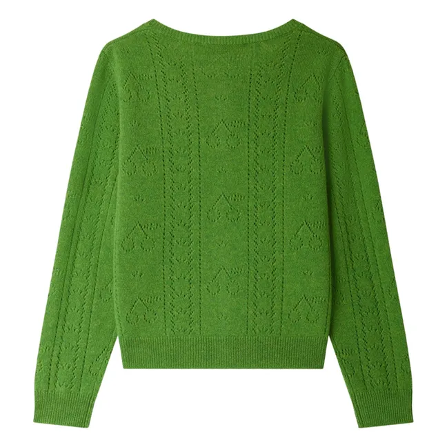 Josiane Cashmere cardigan | Green