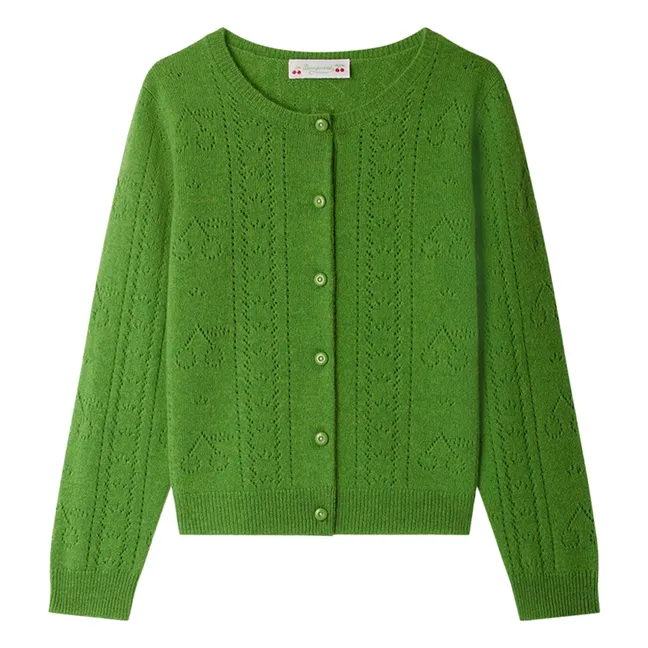 Josiane Cashmere cardigan | Green