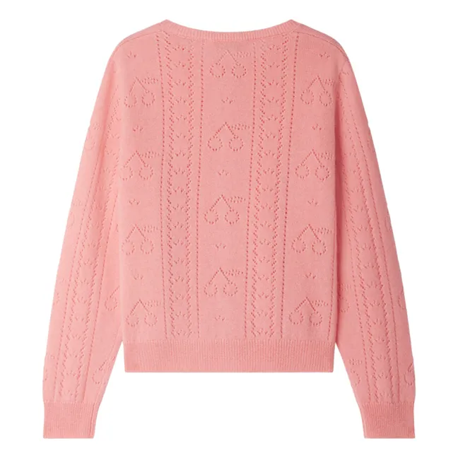 Gilet Josiane Cachemire | Rose