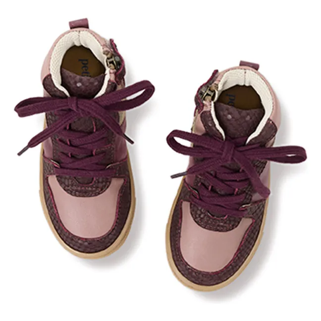 Mountain Lace-up Sneakers | Aubergine
