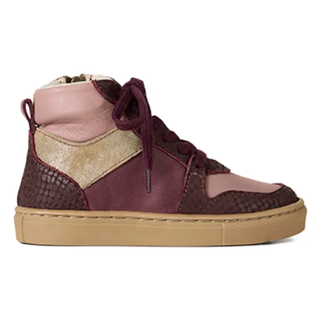 Mountain Lace-up Sneakers | Aubergine