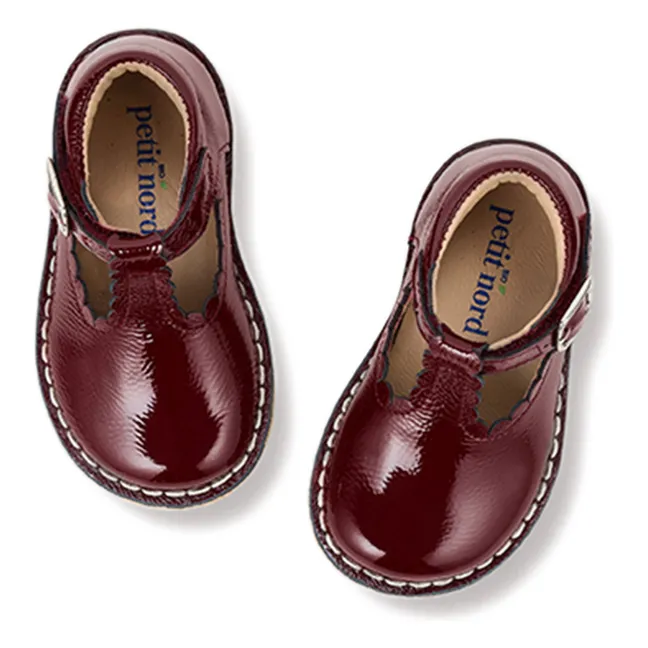 Babies T-Bar Scallop | Bordeaux
