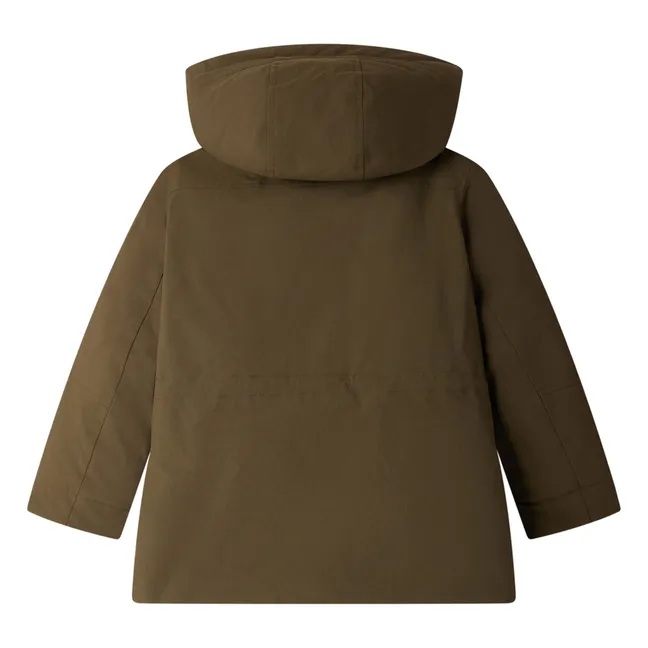 Parka Jeremiah Natte de fibra reciclada | Verde Kaki