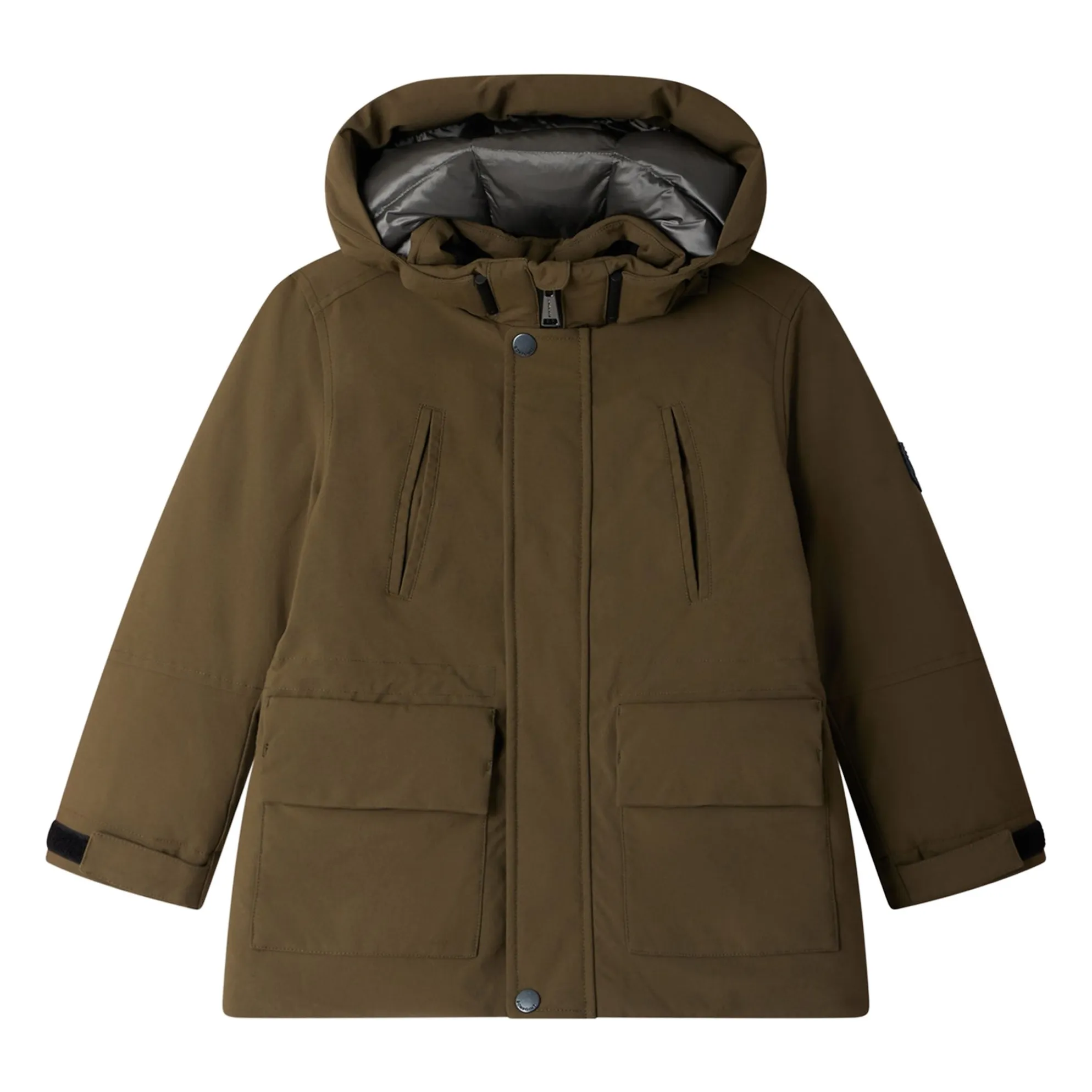 Bonpoint Boys Khaki Jeremiah Natte Recycled Fiber Parka