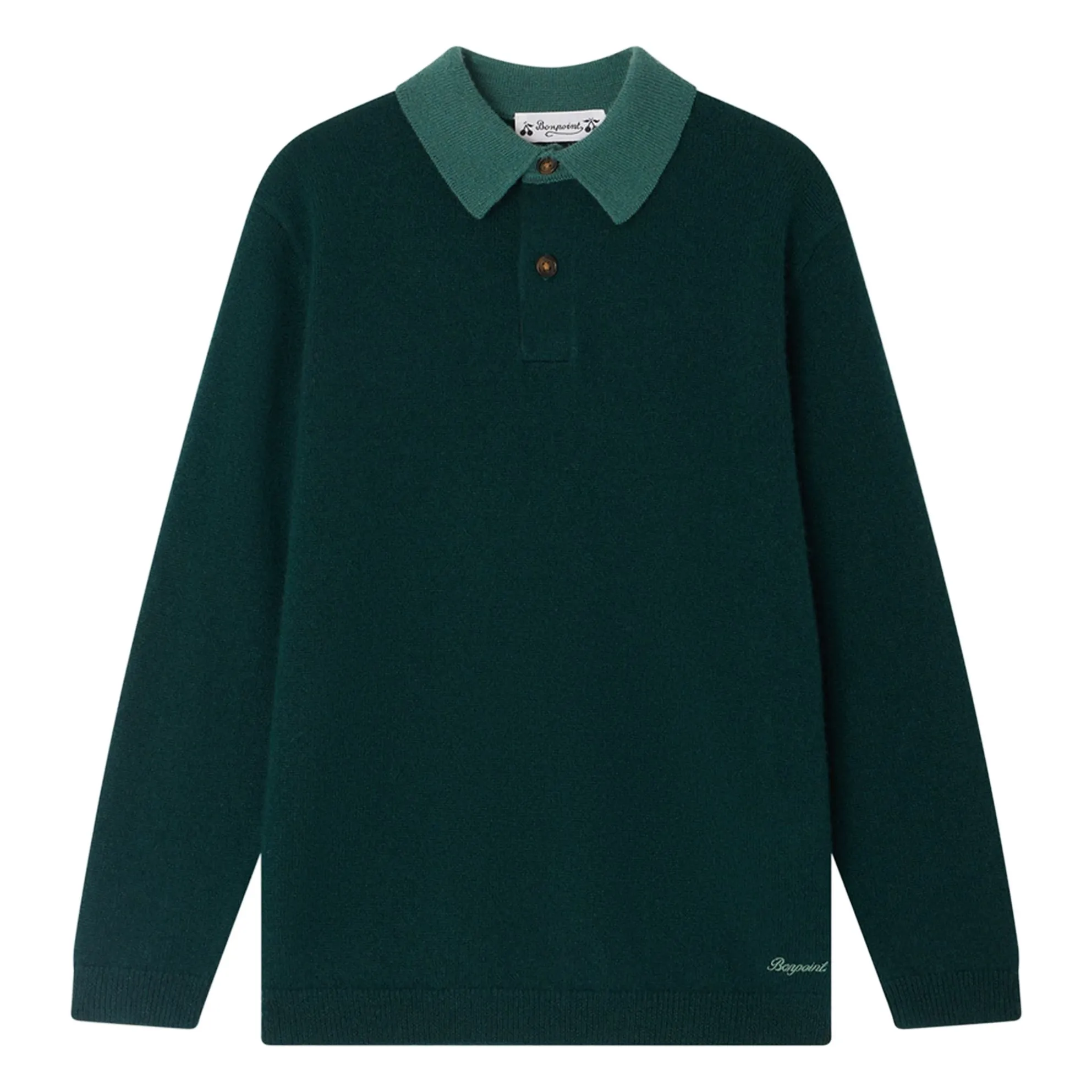 Bonpoint Boys Chrome Green Jameson Cashmere Sweater