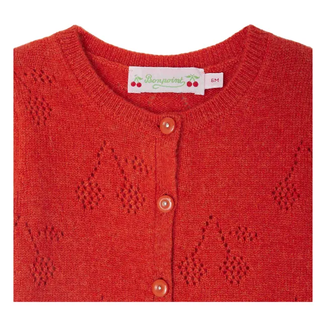 Cardigan Tibile Cachemire | Orange