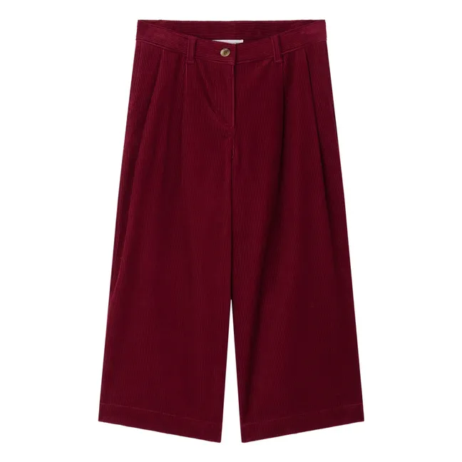 Pantalon Javey Velours Côtelé | Bordeaux