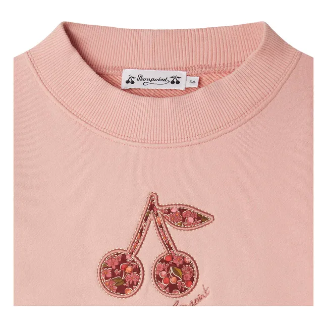 Sudadera polar de algodón orgánico Bart | Rosa Bombón