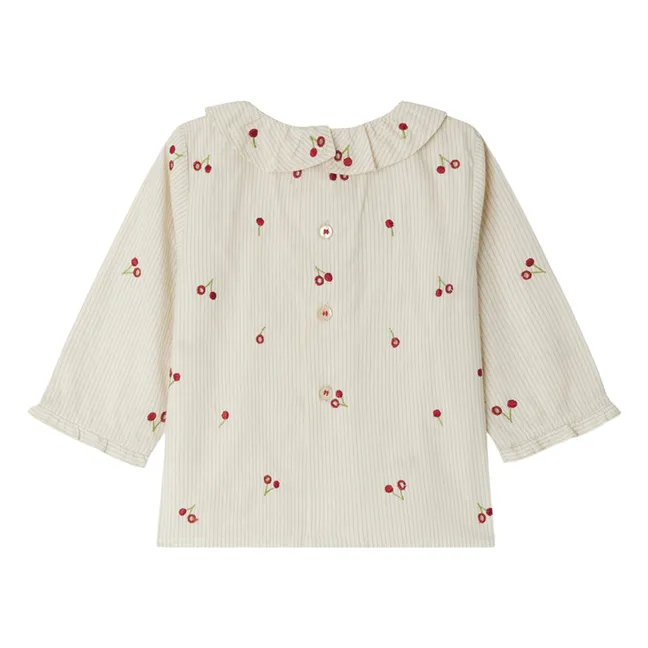 Ganiti organic cotton blouse | Ecru