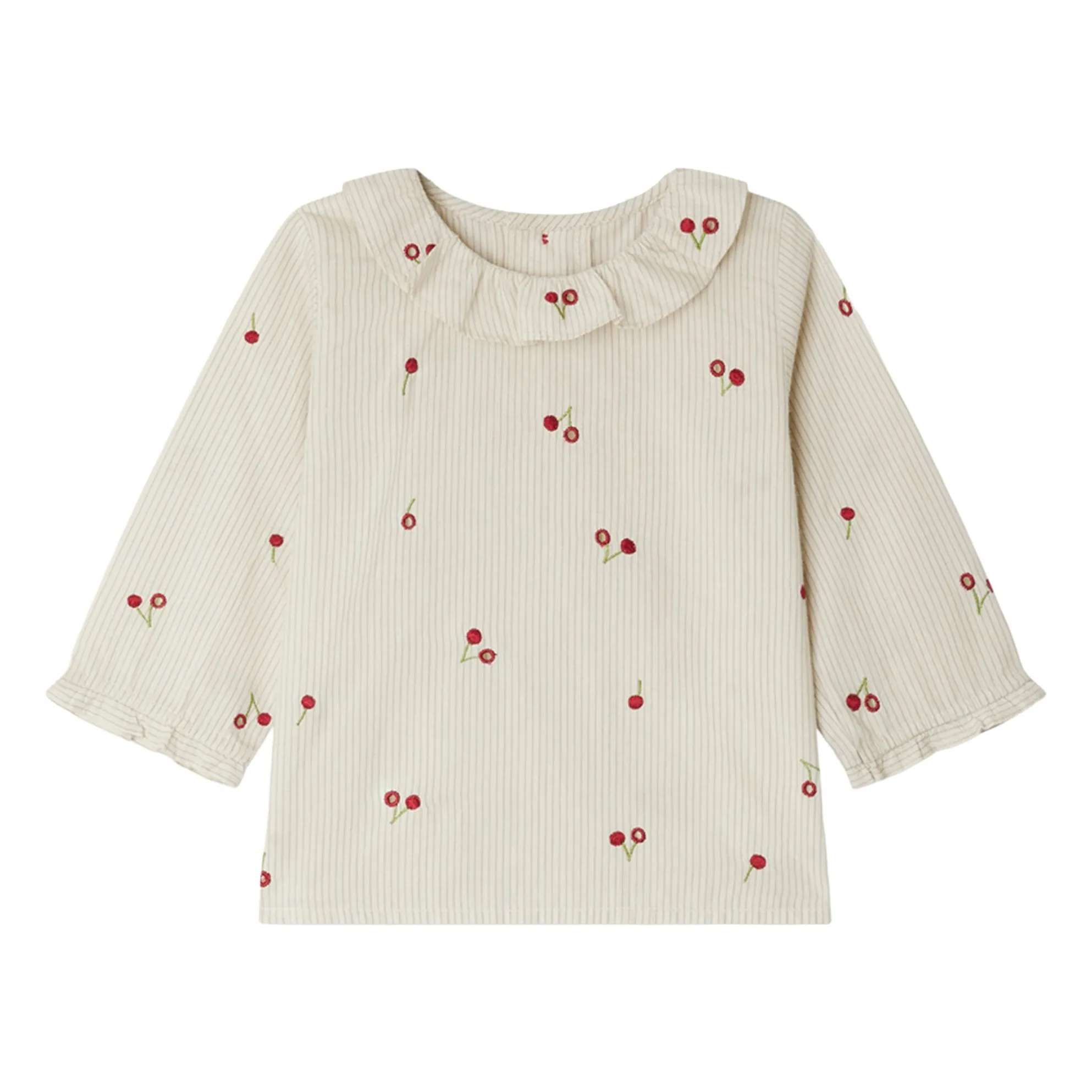Bonpoint Ecru Ganiti Organic Cotton Blouse