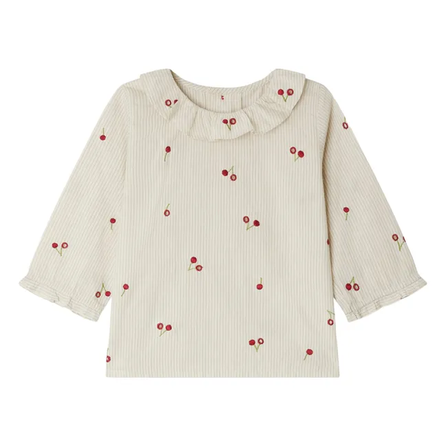 Ganiti organic cotton blouse | Ecru