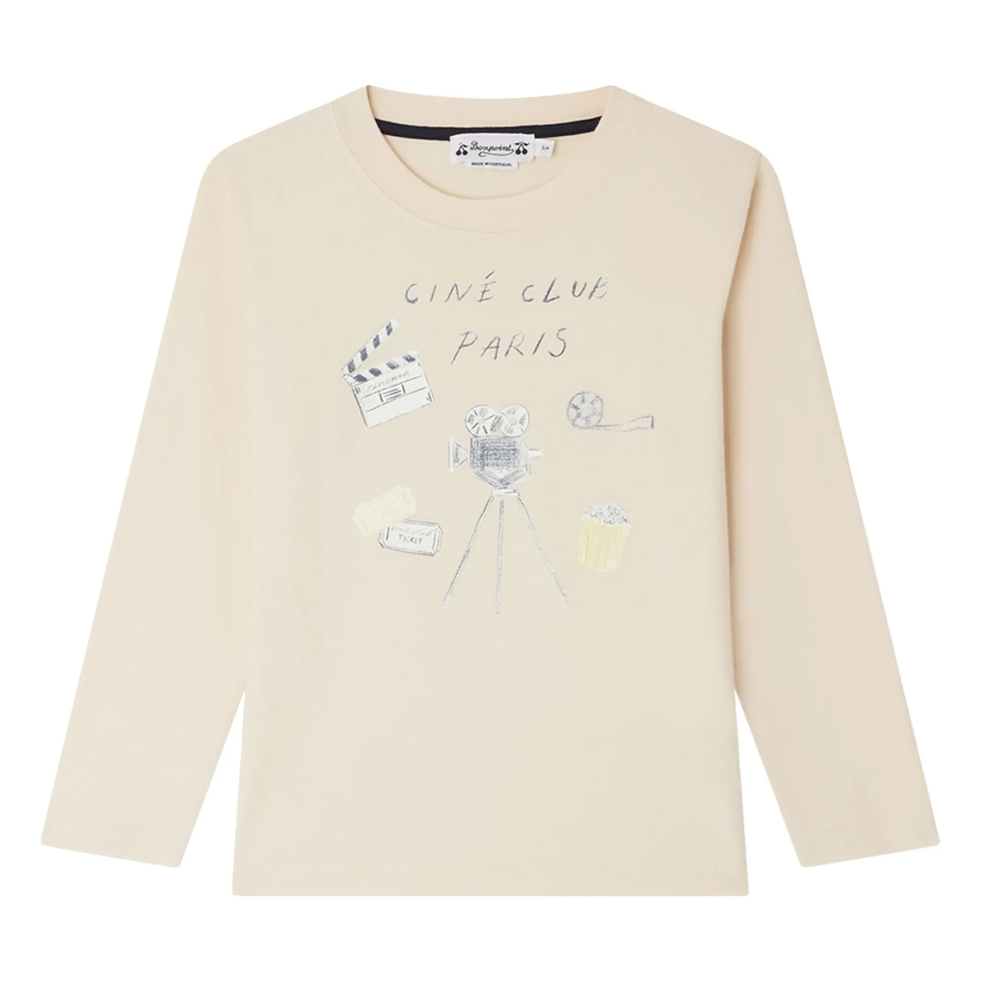 Bonpoint Boys Vanilla Tadda Jersey Organic Cotton T-Shirt