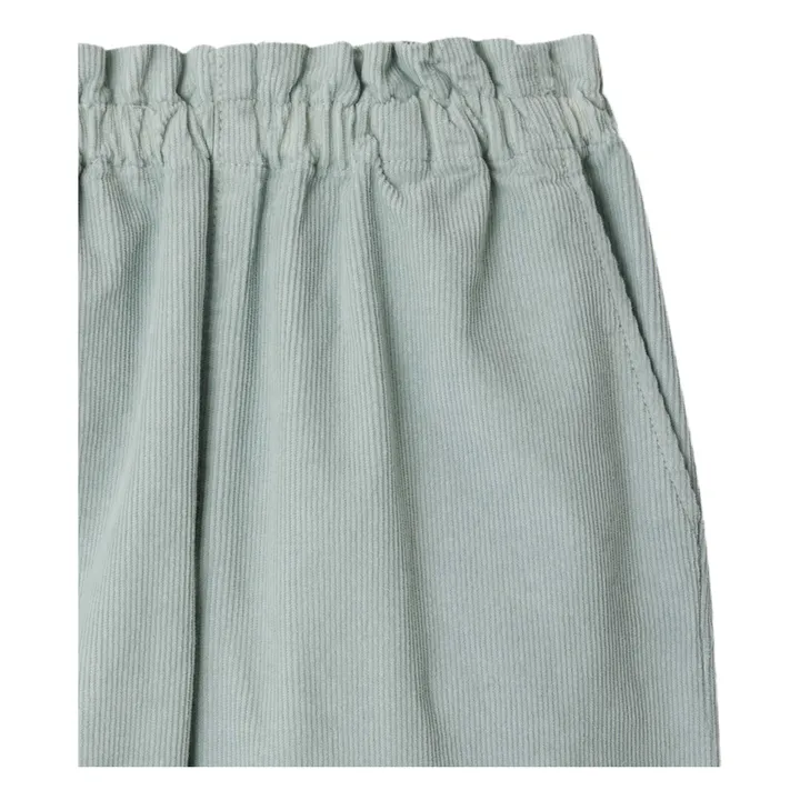 Julio Pantalones de terciopelo | Azul celadón- Imagen del producto n°2