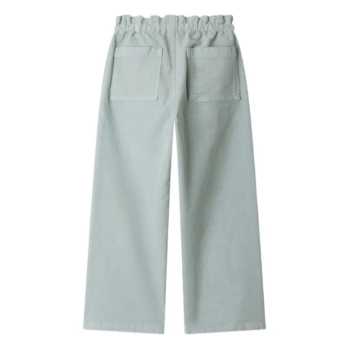 Julio Pantalones de terciopelo | Azul celadón- Imagen del producto n°1