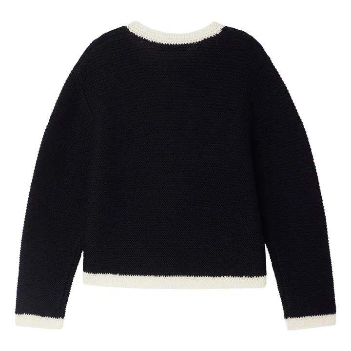 Elaia Wool Cardigan | Navy blue- Product image n°1