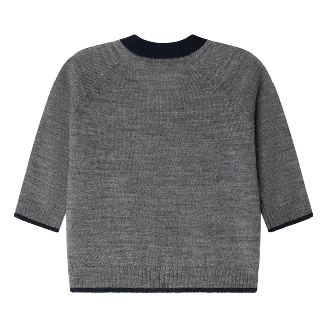 Teotim Wool Cardigan | Grey