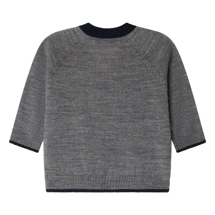 Cardigan Teotim Laine | Gris- Image produit n°1