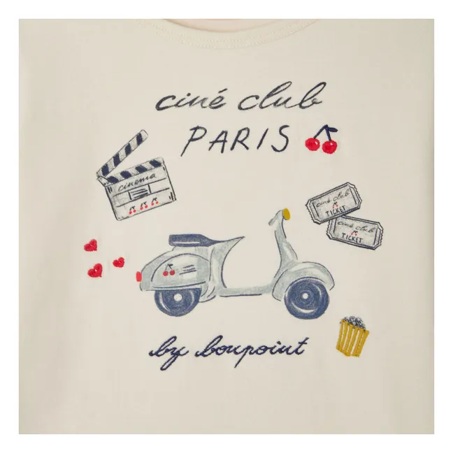 T-shirt Tidjane Paris Jersey Coton Bio | Ecru