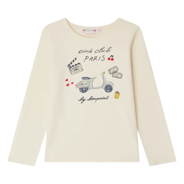 T-shirt Tidjane Paris Jersey Coton Bio | Ecru