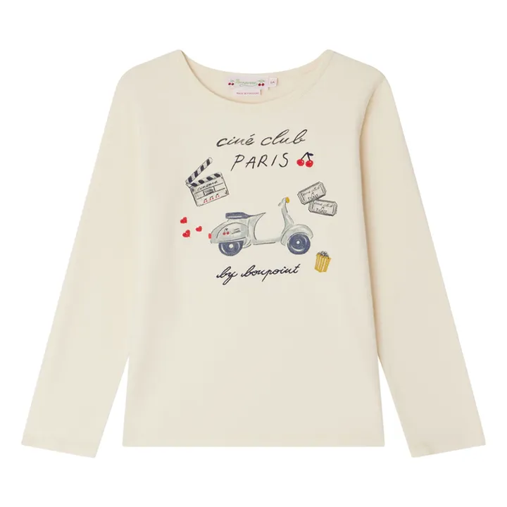 Camiseta Tidjane Paris Jersey Algodón Ecológico | Crudo- Imagen del producto n°0
