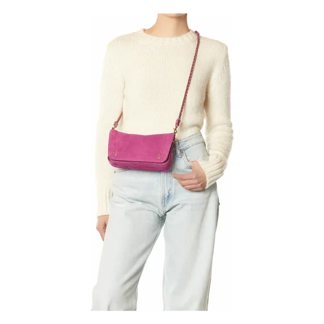 Sac Bobi S Croûte de Velours | Rose fuschia