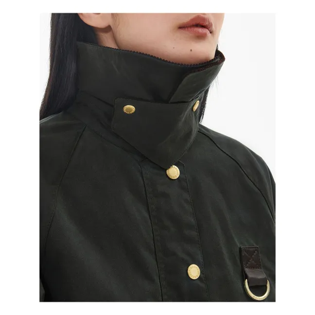 Catton Waxed Jacket | Schwarz