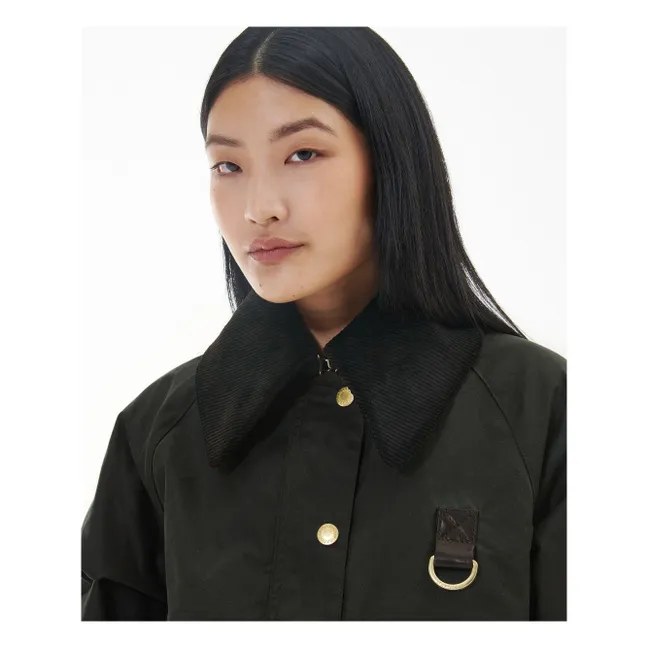 Catton Waxed Jacket | Schwarz