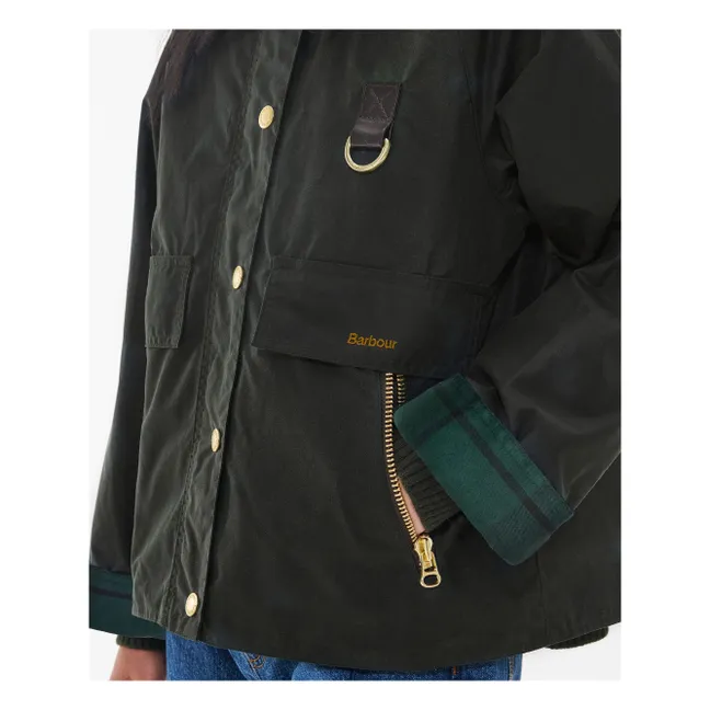 Catton Waxed Jacket | Schwarz