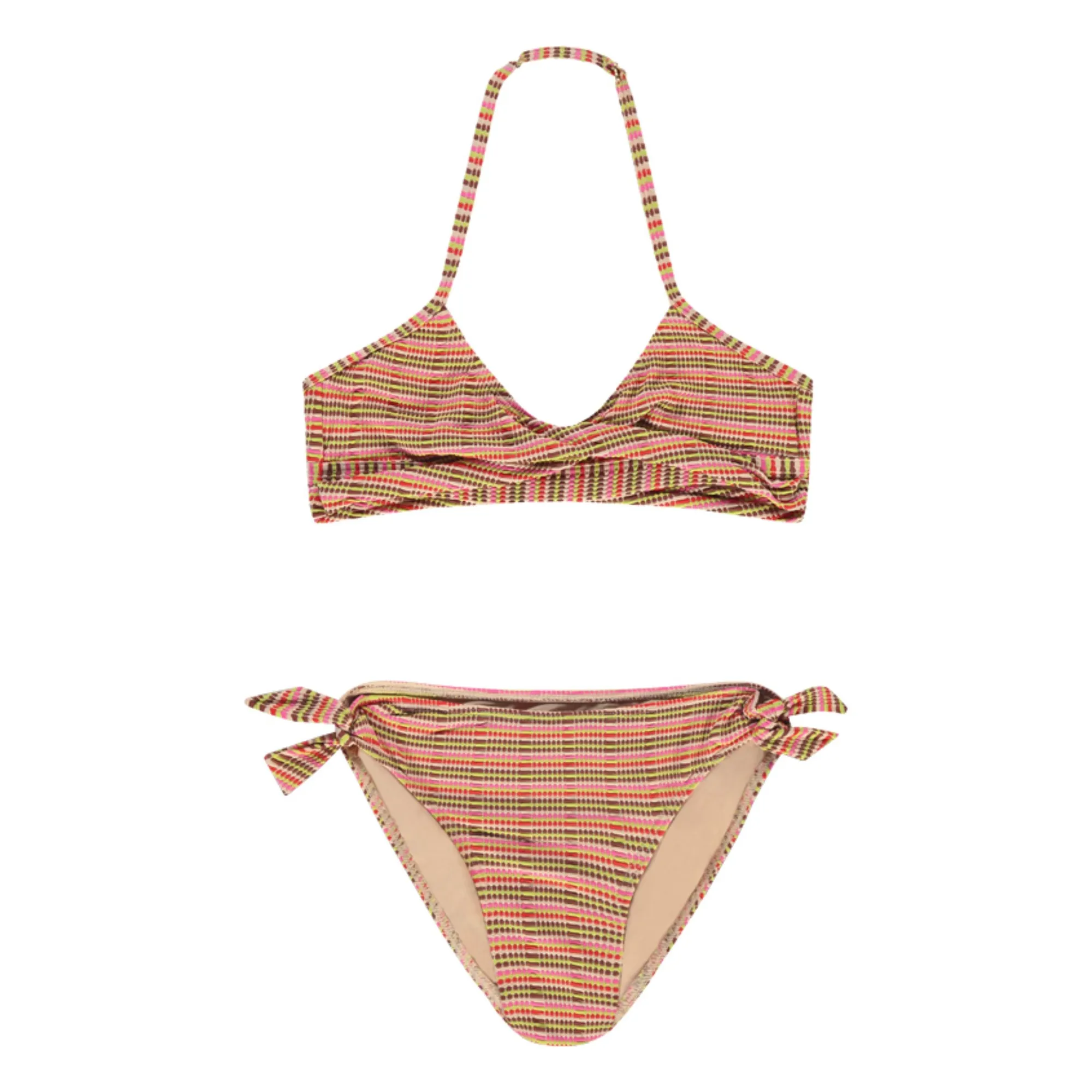 Beachlife Pink 2-Piece Striped Double-Breasted Jersey