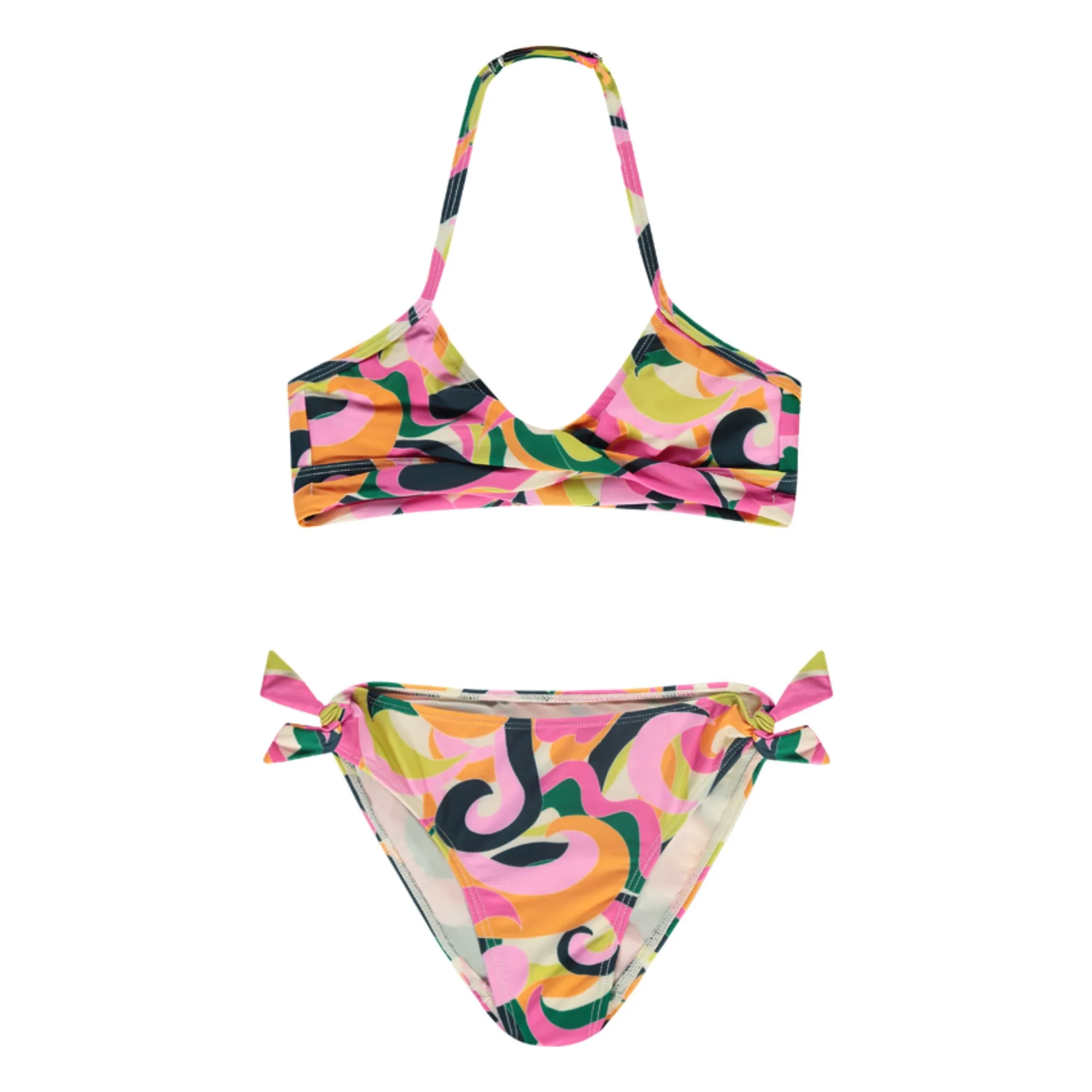 Beachlife Pink Paradise Pop 2-Piece Double Breasted Swimsuit