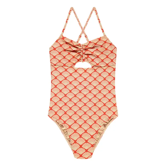 1 Piece Shells Swimsuit | Red