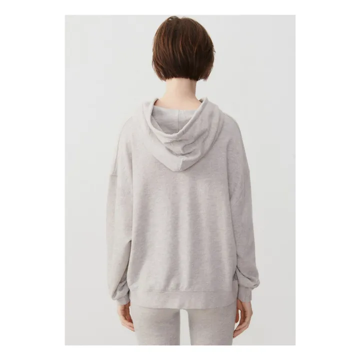Sweat Capuche Zofbay | Gris chiné- Image produit n°2