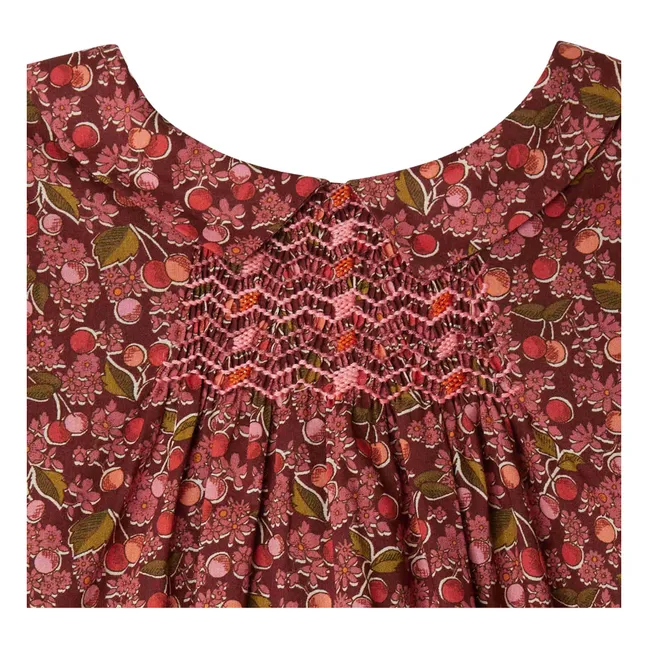Juju Liberty Organic Cotton Dress | Pomegranate