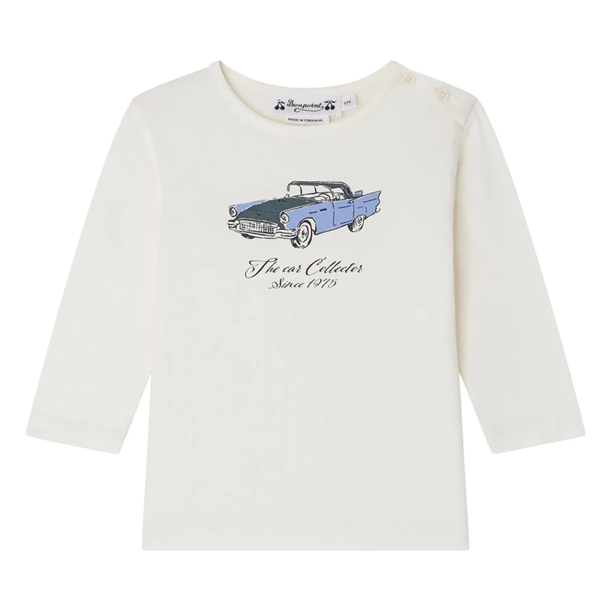 Bonpoint White Tahsin Jersey Organic Cotton T-Shirt