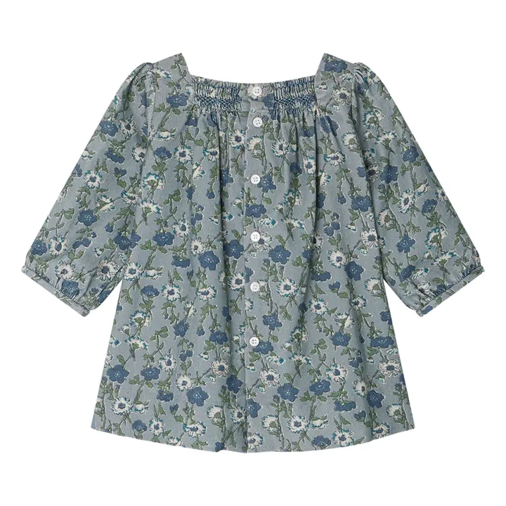 Robe Jada Liberty Velours Milleraies | Bleu- Image produit n°1