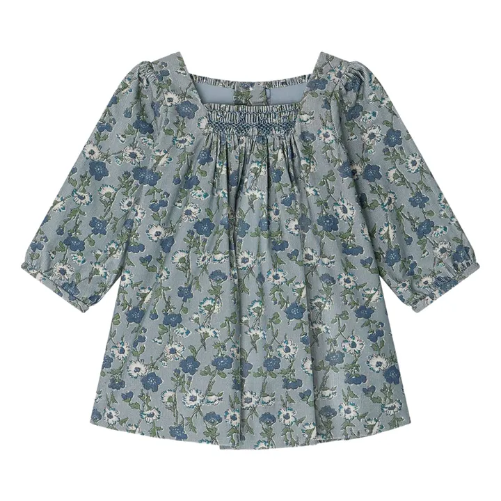 Robe Jada Liberty Velours Milleraies | Bleu- Image produit n°0