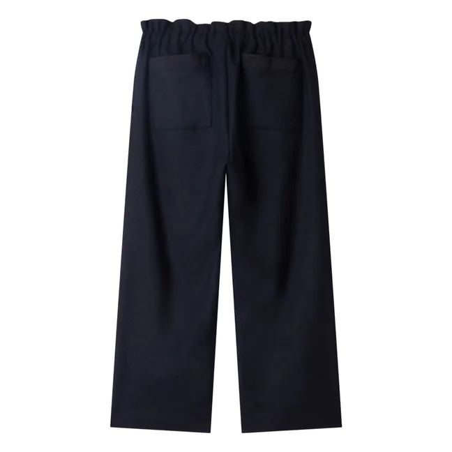 Julio Pantalones de lana | Azul Noche