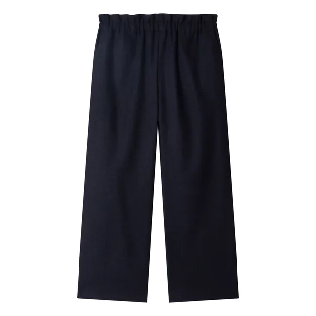 Pantalon July Laine | Bleu nuit
