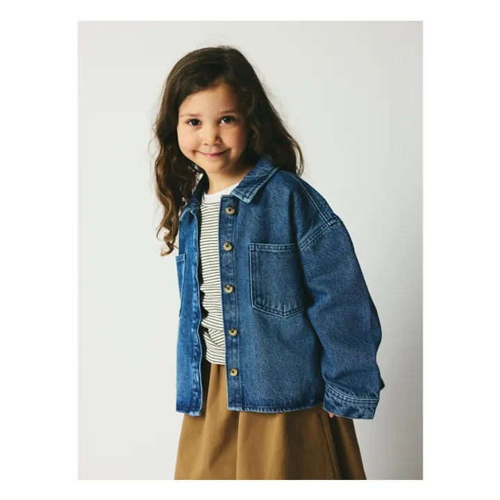 Chemise Nohr Coton Bio | Denim- Image produit n°1