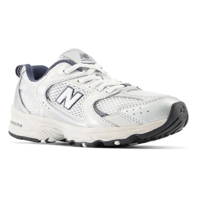 Turnschuhe mit elastischer Spitze 530 | White satin