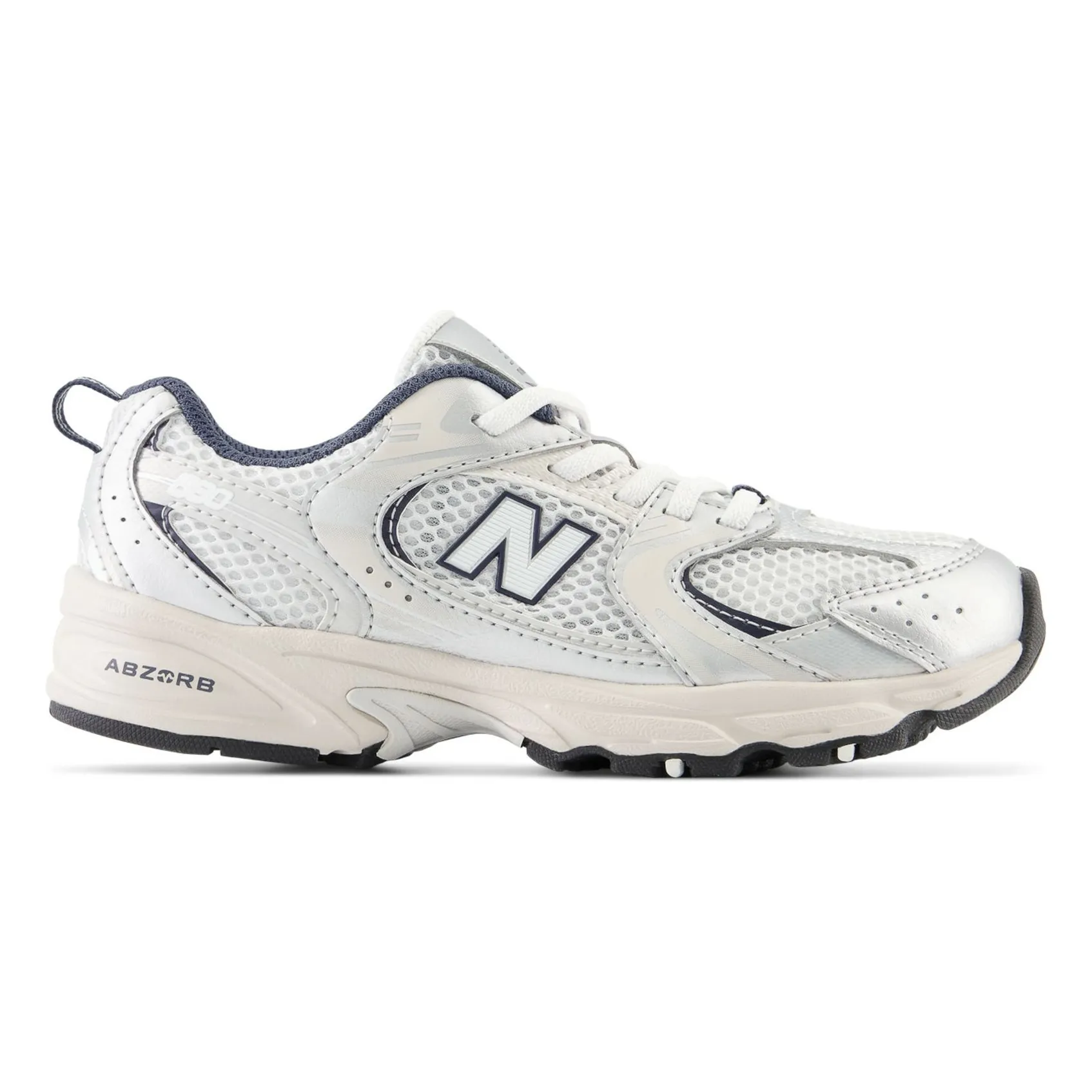Baskets Lacets Elastiqués 530 | Blanc satiné- Image produit n°0