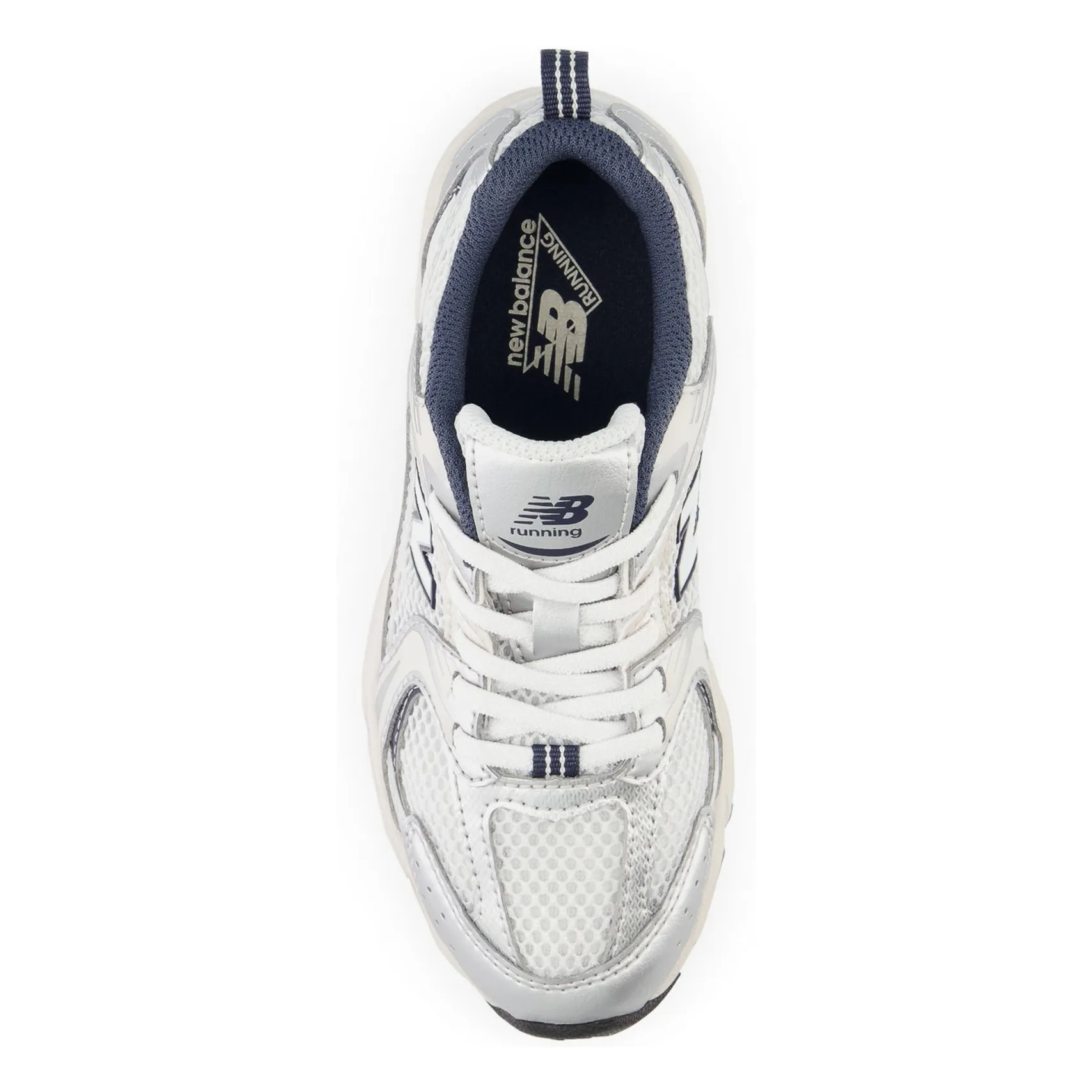 Baskets Lacets Elastiqués 530 | Blanc satiné- Image produit n°4