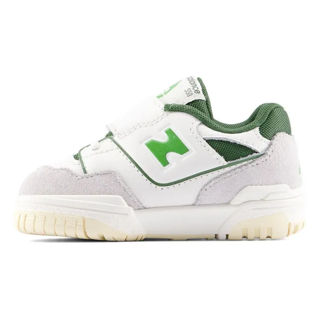 Zapatillas con cordones elásticos y velcro 550 | Verde Anís