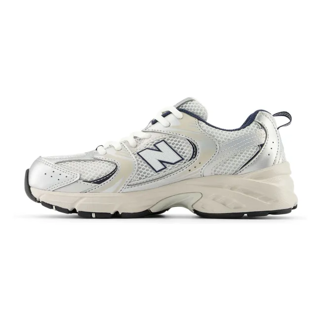 Turnschuhe mit Schnürung 530 | White satin