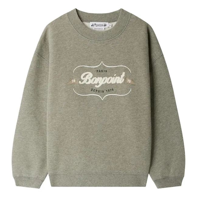 Sweatshirt Tonino Molton Bio-Baumwolle | Grau Meliert