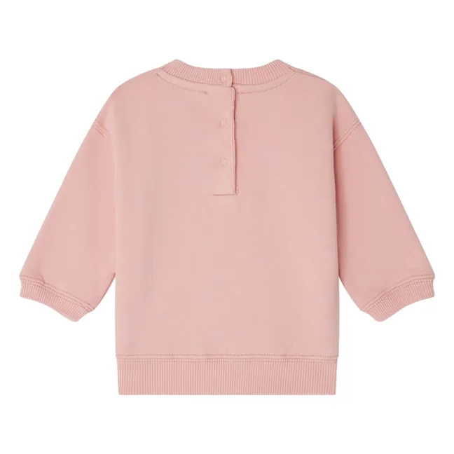 Sweat Dahlia Molleton Coton Bio | Rose bonbon